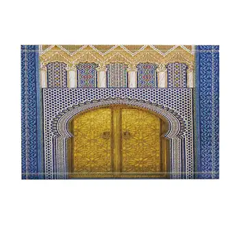 Moroccan Decor, Morocco Gold Doorknob Architectural Art Bath Rugs, Non-Slip Funny Indoor Outdoor Doormat
Moroccan Decor, Morocco Gold Doorknob Architectural Art Bath Rugs, Non-Slip Funny Indoor Outdoor Doormat