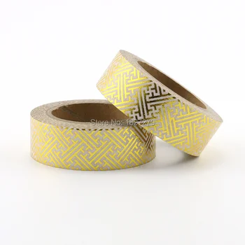 1pcs gold Foil Washi Tape Stationery Diy Scrapbooking Photo Album School Tools Kawaii Scrapbook Paper Washitape Stickers Mask
1pcs gold Foil Washi Tape Stationery Diy Scrapbooking Photo Album School Tools Kawaii Scrapbook Paper Washitape Stickers Mask