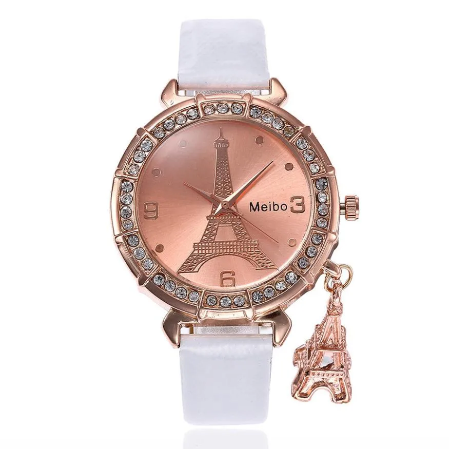 TZ#5/22 Fashion Women Bracelet Watch Quartz Watch PU Leather Eiffel Tower Rhinestone Pendant Watch Free Shipping
TZ#5/22 Fashion Women Bracelet Watch Quartz Watch PU Leather Eiffel Tower Rhinestone Pendant Watch Free Shipping