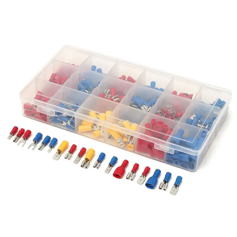330pcs Crimp Teminal terminales electricos Electrical Terminals Sets Assorted Insulated Fork U-type Set Terminals Connector
330pcs Crimp Teminal terminales electricos Electrical Terminals Sets Assorted Insulated Fork U-type Set Terminals Connector