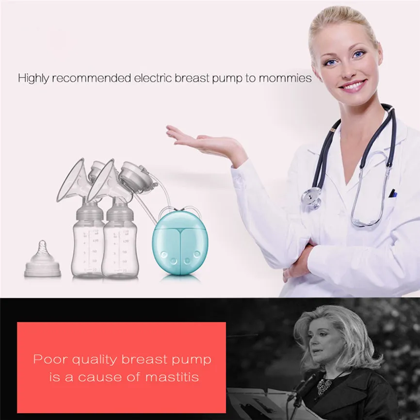Baby USB Double Intelligent Electric Breast Nipple Suction USB Pump Breastpump Kit 2*Breast Pump Dropshipping 823
Baby USB Double Intelligent Electric Breast Nipple Suction USB Pump Breastpump Kit 2*Breast Pump Dropshipping 823