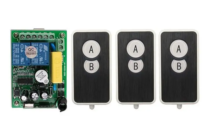 Hot Sales AC220 2CH 10A RF Wireless Remote Control Switch System 3 transmitter and 1 receiver universal gate remote control 
Hot Sales AC220 2CH 10A RF Wireless Remote Control Switch System 3 transmitter and 1 receiver universal gate remote control