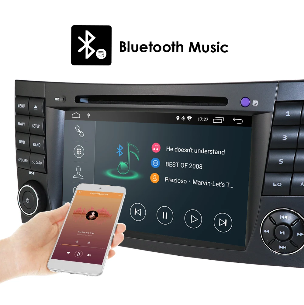 Flash Deal Two Din Car Multimedia Player Android 9 DVD Player For Mercedes/Benz/E-Class/W211/E300/CLK/W209/CLS/W219 GPS Radio CANBUS 11