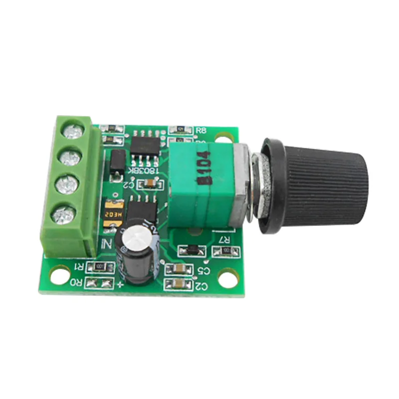 PWM miniature speed controller DC motor 0~100% adjustable drive module input 2A DC1.8-12V
PWM miniature speed controller DC motor 0~100% adjustable drive module input 2A DC1.8-12V