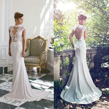 Vestido De Noiva Vintage 2019 Mermaid Wedding Dresses Chiffon Lace Sashes Backless Bride Dresses Cap Sleeve Vestido De Casamento
Vestido De Noiva Vintage 2019 Mermaid Wedding Dresses Chiffon Lace Sashes Backless Bride Dresses Cap Sleeve Vestido De Casamento