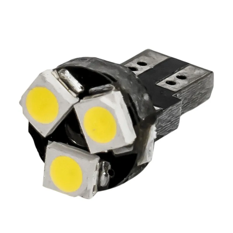 10 шт. T5 37 58 70 73 74 W1.2W 12V 80lm 3 SMD 1210 LED белый свет Автомобильные сигнальные лампы