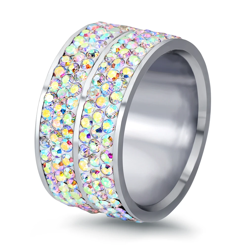 NIBA New Design Fashion AB Crystal Engagement Ring High Quality Stainless Steel Women Wedding Jewelry Ring
NIBA New Design Fashion AB Crystal Engagement Ring High Quality Stainless Steel Women Wedding Jewelry Ring