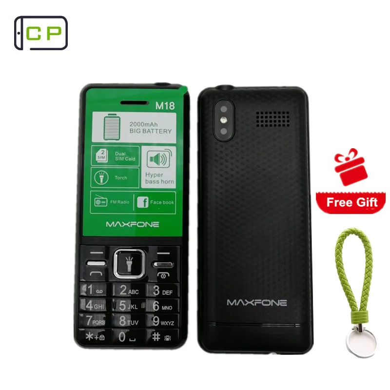 Maxfone M18 Push-button Telephone Dual Sim Bluethooth Big Torch Speaker Camera 2000mAh Facebook Elderly Portable Cell Phones
Maxfone M18 Push-button Telephone Dual Sim Bluethooth Big Torch Speaker Camera 2000mAh Facebook Elderly Portable Cell Phones