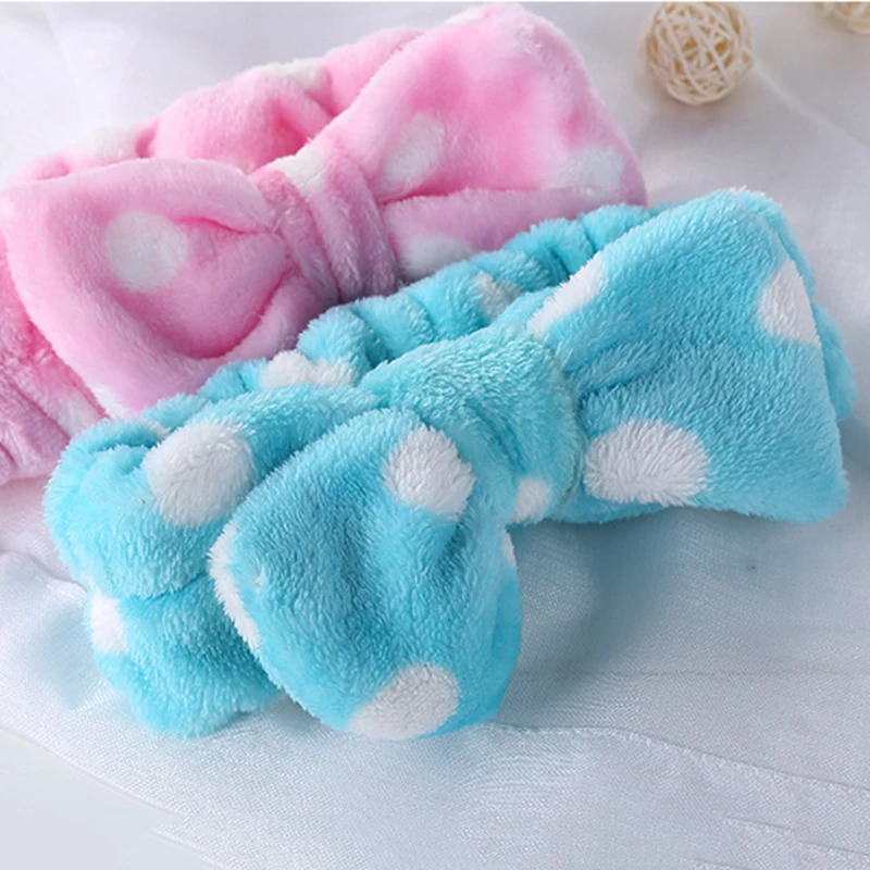 Comfortable Soft Cute Blue Pink Lovely Dot Bow Soft Shower Hair Band Wrap Headband Makeup Hair Accessories Random Color
Comfortable Soft Cute Blue Pink Lovely Dot Bow Soft Shower Hair Band Wrap Headband Makeup Hair Accessories Random Color