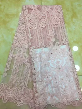 Nigerian Laces Fabrics With Sequins beads High Quality Tulle African Laces Fabric Wedding African French Tulle pink white purple
Nigerian Laces Fabrics With Sequins beads High Quality Tulle African Laces Fabric Wedding African French Tulle pink white purple