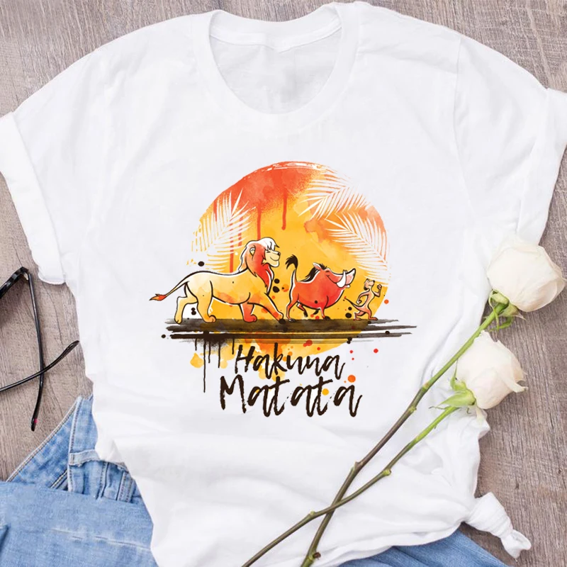 New Summer Fashion Hakuna Matata Ullzang Lion King Women's Short Sleeve Tops T Shirts Tees Plus Size T-shirt
New Summer Fashion Hakuna Matata Ullzang Lion King Women's Short Sleeve Tops T Shirts Tees Plus Size T-shirt
