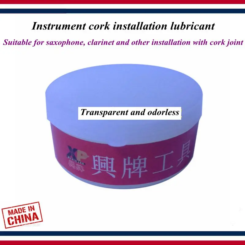 Wind instrument repair tool - Saxophone repair tools - Instrument cork installation lubricant
Wind instrument repair tool - Saxophone repair tools - Instrument cork installation lubricant