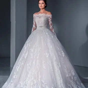 Wedding Slash Neck Backless Lace Embroidery Full Sexy Women Party Dress Ball Gown Luxurious Bohemian dresses wholesale
Wedding Slash Neck Backless Lace Embroidery Full Sexy Women Party Dress Ball Gown Luxurious Bohemian dresses wholesale