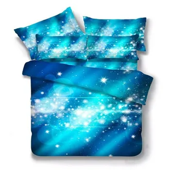 2018 New Home Star 3D bedding set printed blue universe nebula starry star duvet cover sheet pillowcase Planet 3/4pcs textilles
2018 New Home Star 3D bedding set printed blue universe nebula starry star duvet cover sheet pillowcase Planet 3/4pcs textilles