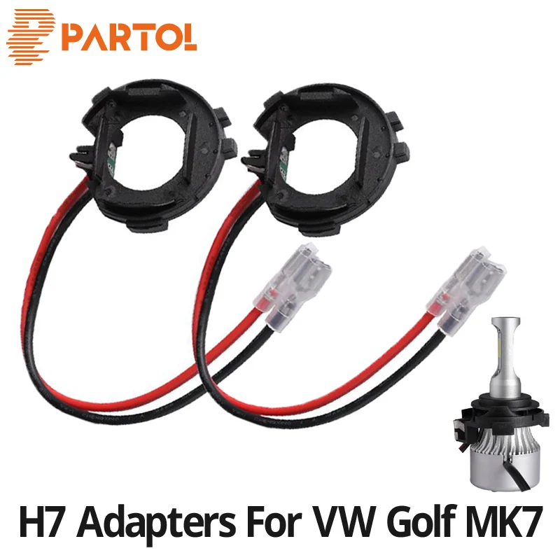 Partol H7 LED Headlight Bulb Adapters Car Light Holder Socket Base For VW Golf MK7 H7 LED Headlights High Beam Bulb Base Holder
Partol H7 LED Headlight Bulb Adapters Car Light Holder Socket Base For VW Golf MK7 H7 LED Headlights High Beam Bulb Base Holder