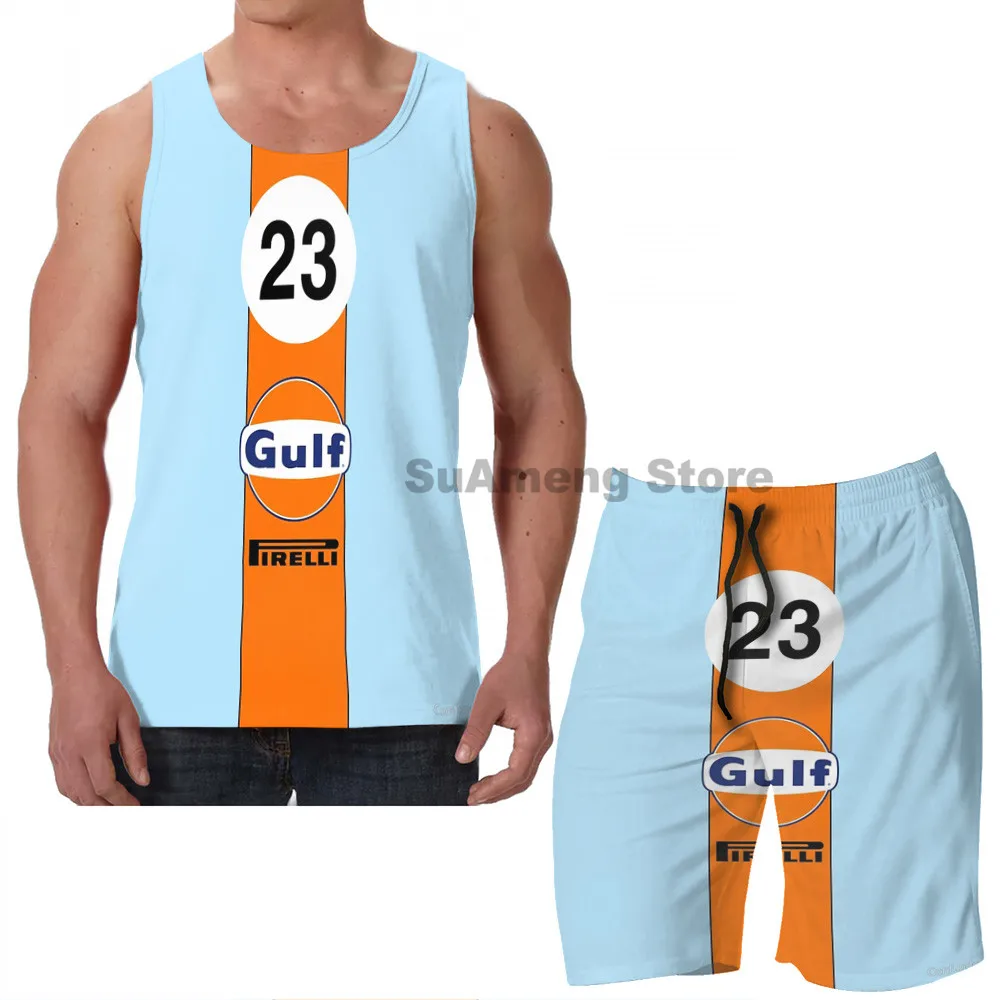 Summer Casual funny print men Tank Tops Women Gulf Oil Racing colours men Board beach shorts women sets fitness sleeveless vest
Summer Casual funny print men Tank Tops Women Gulf Oil Racing colours men Board beach shorts women sets fitness sleeveless vest