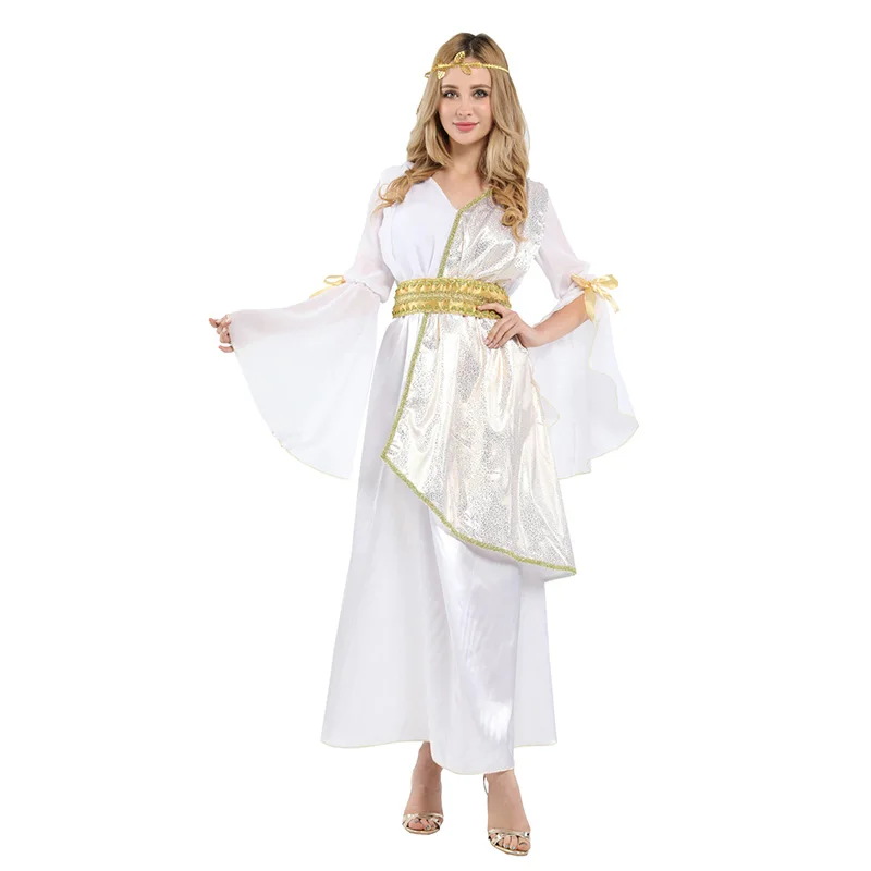HUIHONSHE Adult Women Halloween Cosplay Costume White Long Dress Athena Empress Queen of the Arabian Princess Dress Costumes
HUIHONSHE Adult Women Halloween Cosplay Costume White Long Dress Athena Empress Queen of the Arabian Princess Dress Costumes