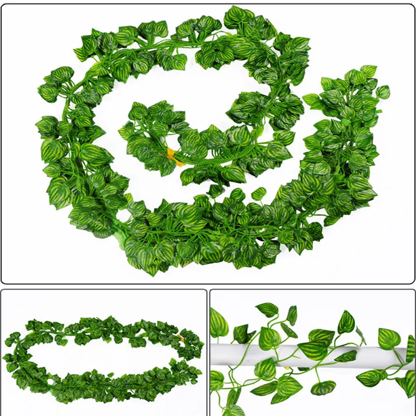 Zero 12pcs 2.1M Artificial Ivy Leaf Garland Plants Vine Fake Foliage Flowers Home Decor
Zero 12pcs 2.1M Artificial Ivy Leaf Garland Plants Vine Fake Foliage Flowers Home Decor