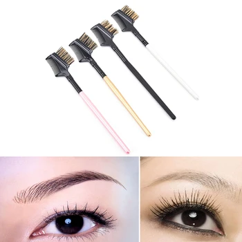 1Pc wooden handle +advanced aluminum tube + pig mane Eyebrow Eyelash Dual-Comb Extension Brush Metal Comb Cosmetic Makeup Tool
1Pc wooden handle +advanced aluminum tube + pig mane Eyebrow Eyelash Dual-Comb Extension Brush Metal Comb Cosmetic Makeup Tool