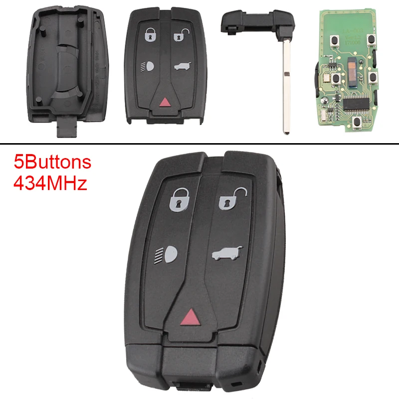 433MHz Car key replacement 4 Buttons Keyless Uncut Flip Remote Key Fob PFC7953 Chip for Land Rover Freelander 2006-2012
433MHz Car key replacement 4 Buttons Keyless Uncut Flip Remote Key Fob PFC7953 Chip for Land Rover Freelander 2006-2012