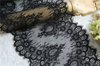 3Meter/Lot 23CM Wide Black White Fine Flower Lace Ribbons Eyelash Lace Trims Fabric Clothing Sewing Dress Decoration
3Meter/Lot 23CM Wide Black White Fine Flower Lace Ribbons Eyelash Lace Trims Fabric Clothing Sewing Dress Decoration