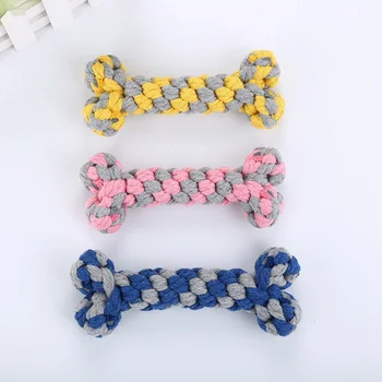 Pet Dog Cotton Rope Chew Toy Bite-Resistant Teething Toys Puppy Tooth Cleaning Bone Molars Chewing Toy Small Medium Large Dog
Pet Dog Cotton Rope Chew Toy Bite-Resistant Teething Toys Puppy Tooth Cleaning Bone Molars Chewing Toy Small Medium Large Dog