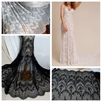 Off white Black color in stock high quality 1.5x3 meters/piece NEW scallop trim eyelash tissue wedding long dress lace fabric
Off white Black color in stock high quality 1.5x3 meters/piece NEW scallop trim eyelash tissue wedding long dress lace fabric