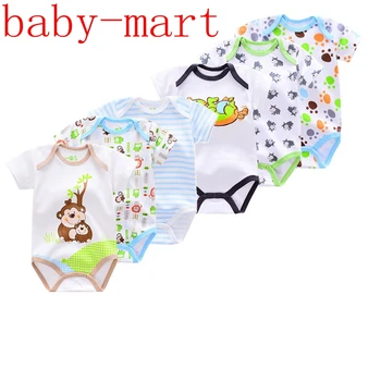 Summer 6 Pieces/lot Newborn Baby Bodysuit Overall Cotton Monkey Dog Printed Baby Boy Bodysuits Clothes Infant Girl Jumpsuit
Summer 6 Pieces/lot Newborn Baby Bodysuit Overall Cotton Monkey Dog Printed Baby Boy Bodysuits Clothes Infant Girl Jumpsuit