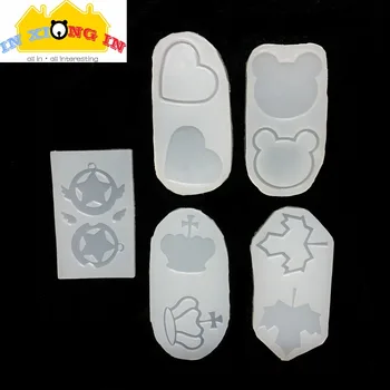 Resin Heart Bear Shaker Maple Leaf Water Injection Double Side Transparent Silicone Molds Jewelry DIY Tool Handmade Crown Charms
Resin Heart Bear Shaker Maple Leaf Water Injection Double Side Transparent Silicone Molds Jewelry DIY Tool Handmade Crown Charms