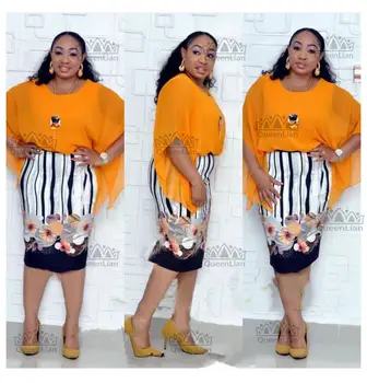 african Design Fake 2 Pieces Chiffon Dress With Bat Wings Printing Fashion Skirt For Lady
african Design Fake 2 Pieces Chiffon Dress With Bat Wings Printing Fashion Skirt For Lady