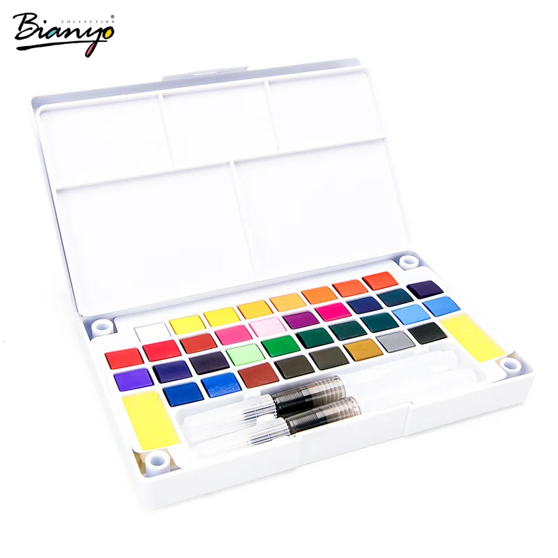 Bianyo Transparent Solid Watercolor Paint Suit 12/18/24/36 Colors Watercolor For Brush Pen Painting Drawing Students Artist Art
Bianyo Transparent Solid Watercolor Paint Suit 12/18/24/36 Colors Watercolor For Brush Pen Painting Drawing Students Artist Art