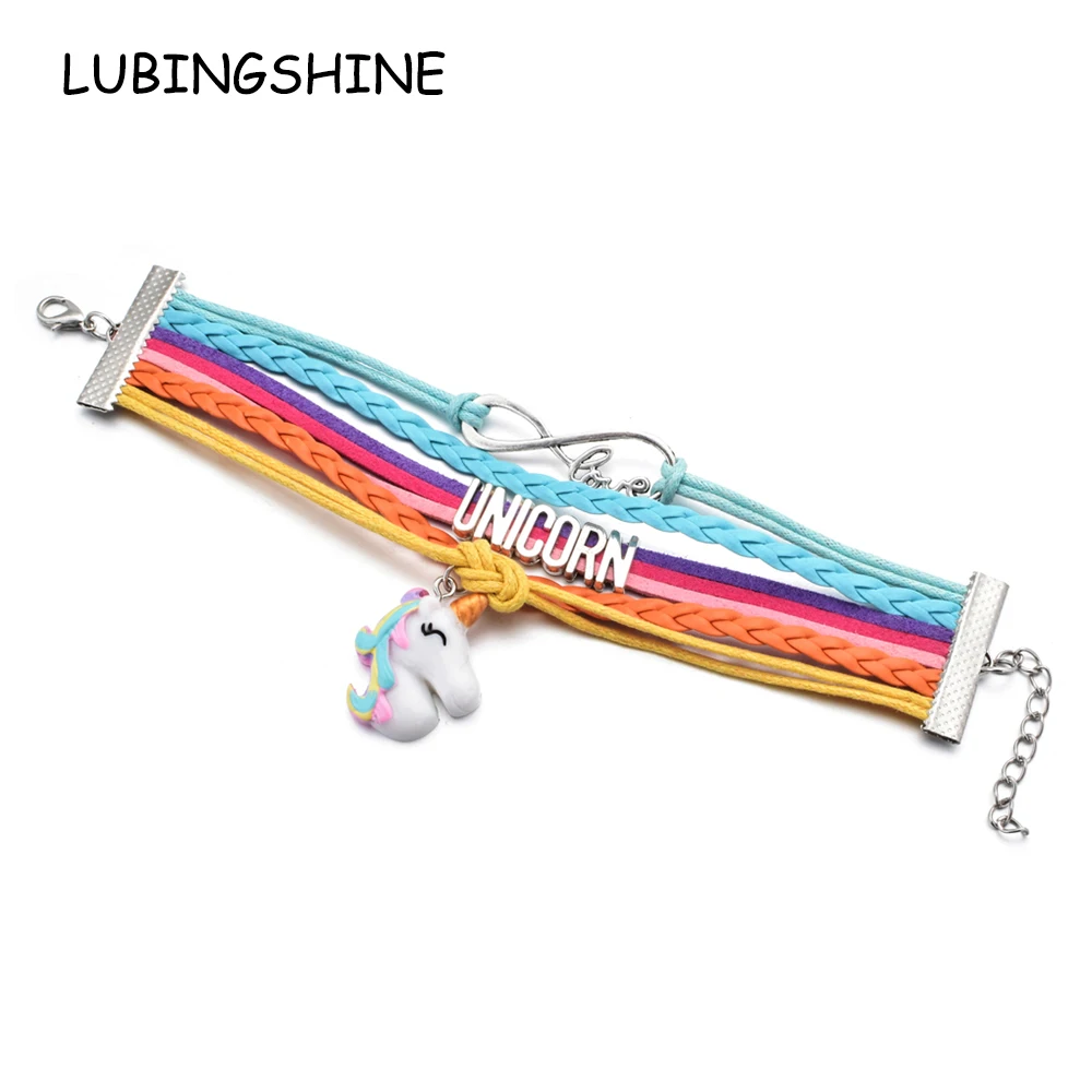 Unicorn Horse Bracelets Animal Heart Infinity Love Charms Multilayer Leather Bracelet Jewelry for Women Girl Child
Unicorn Horse Bracelets Animal Heart Infinity Love Charms Multilayer Leather Bracelet Jewelry for Women Girl Child