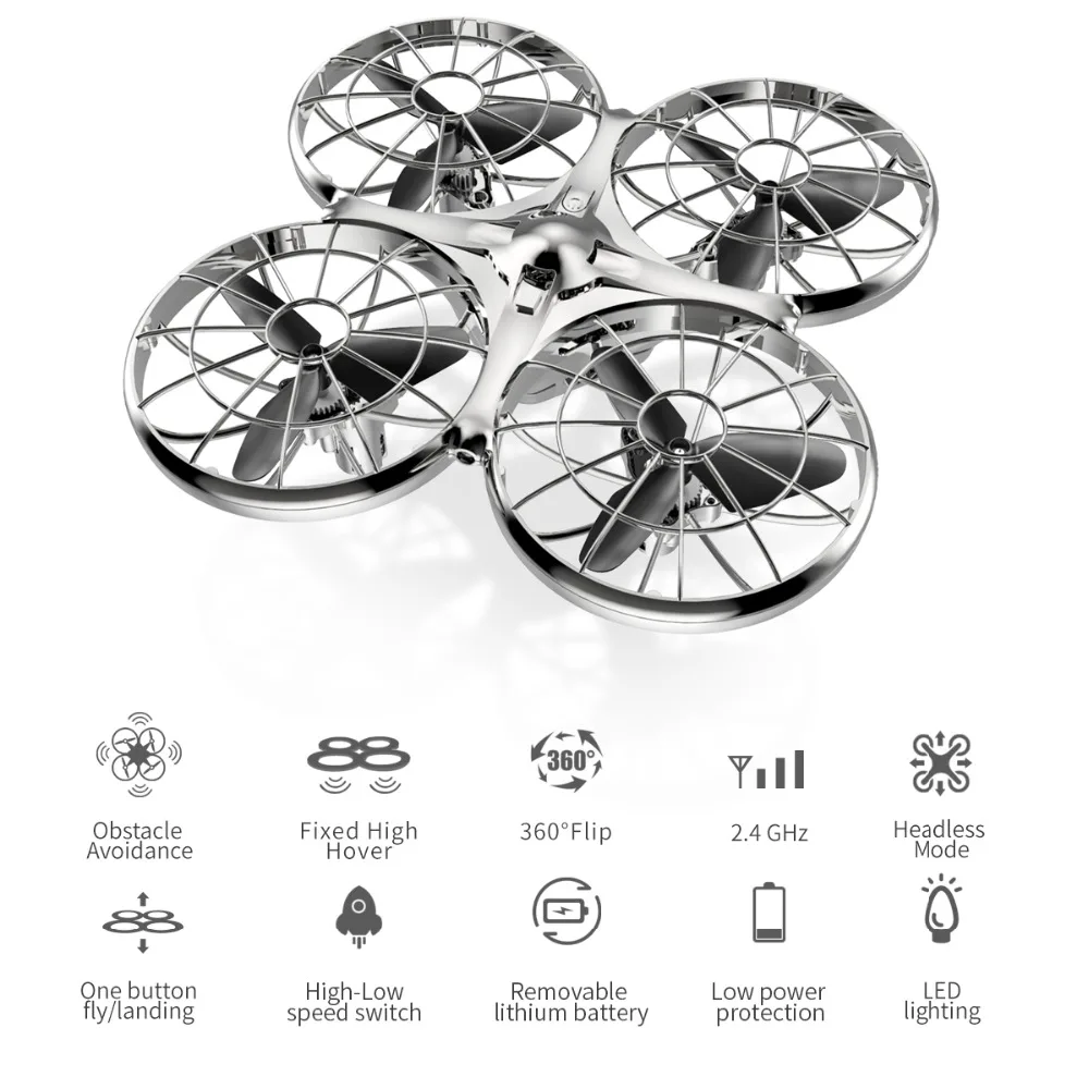 SYMA X100 Collision avoidance drone 2.4Ghz 4CH RC Quadcopter 360 flip anti-collision hobby drone for Children beginners UAV Toys
SYMA X100 Collision avoidance drone 2.4Ghz 4CH RC Quadcopter 360 flip anti-collision hobby drone for Children beginners UAV Toys
