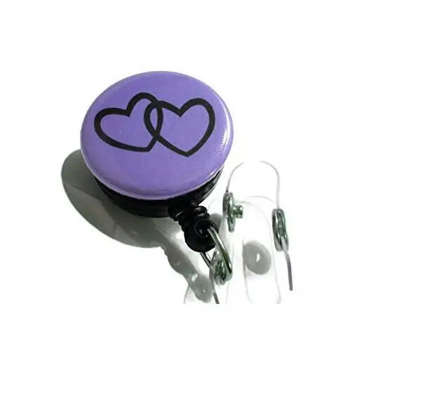 Red & Purple Hearts Badge Pull, Retractable Id Badge Lanyard, Id Holder Reel 10pcs/lot
Red & Purple Hearts Badge Pull, Retractable Id Badge Lanyard, Id Holder Reel 10pcs/lot