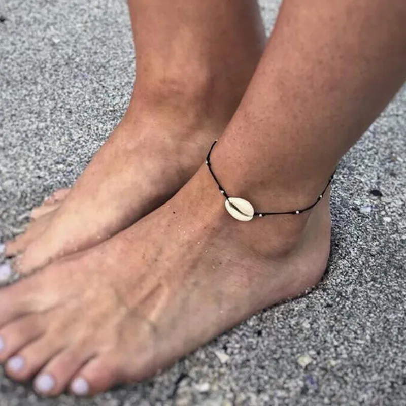 Vintage Leather Ankle Bracelets Natural Shell Beach Sandal Anklet For Women Charming Jewelry Chain Anklets Las piernas 4H
Vintage Leather Ankle Bracelets Natural Shell Beach Sandal Anklet For Women Charming Jewelry Chain Anklets Las piernas 4H