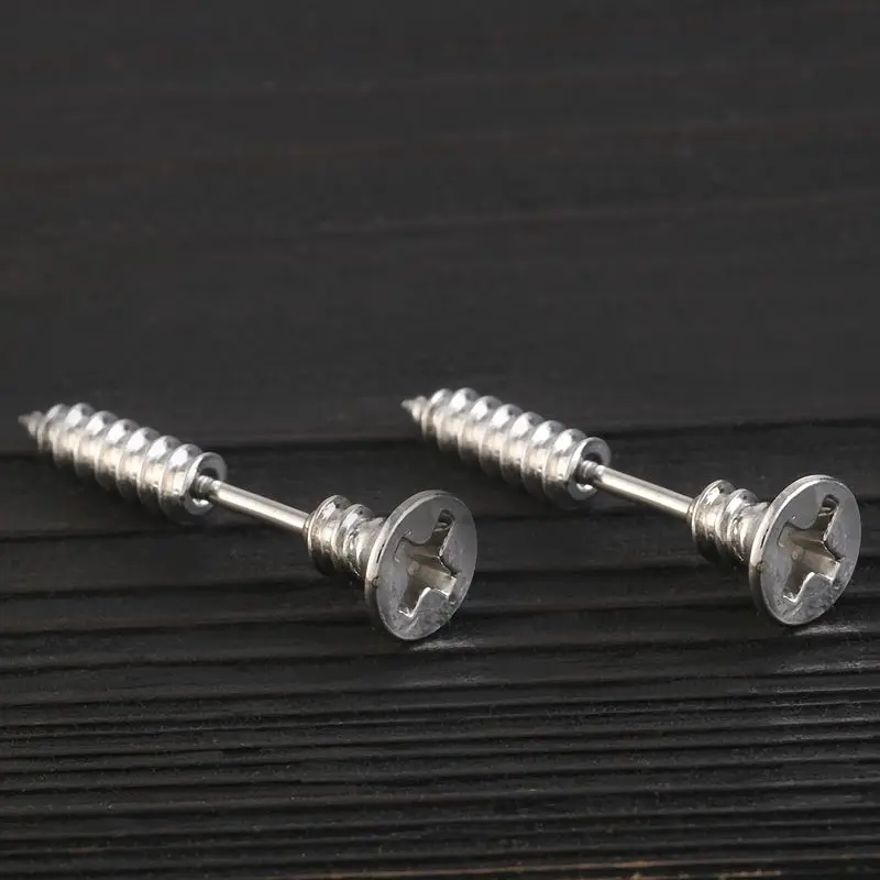 2018new screw Stud Earring Brand Punk Design Fashion Stainless Steel Stud Earring for women and men
2018new screw Stud Earring Brand Punk Design Fashion Stainless Steel Stud Earring for women and men