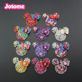 50pcs/lot wholesale Hot sell mix style Pure colors Rhinestone Cute Cartoon Mickey Head with Bow pendant/charm
50pcs/lot wholesale Hot sell mix style Pure colors Rhinestone Cute Cartoon Mickey Head with Bow pendant/charm