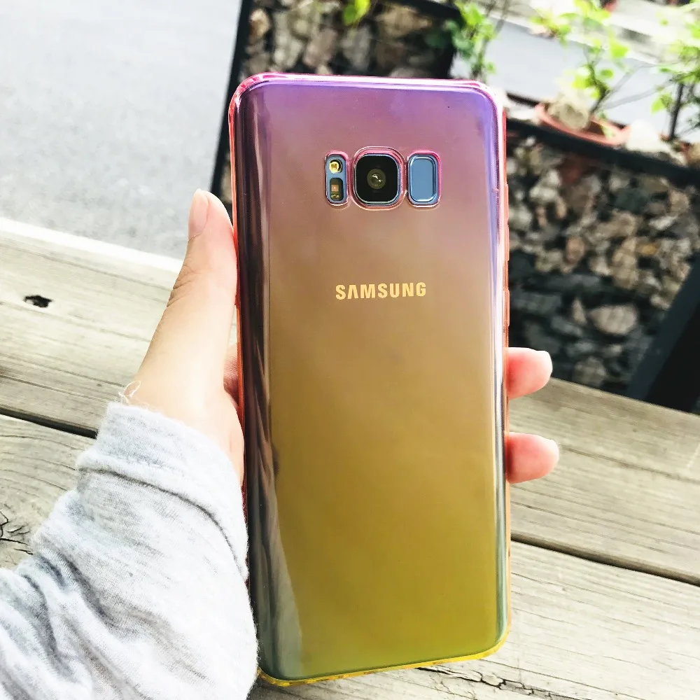 Цветные силиконовые чехлы для оригинальных samsung Galaxy S8 SM G950F 5 8 " мягкие и