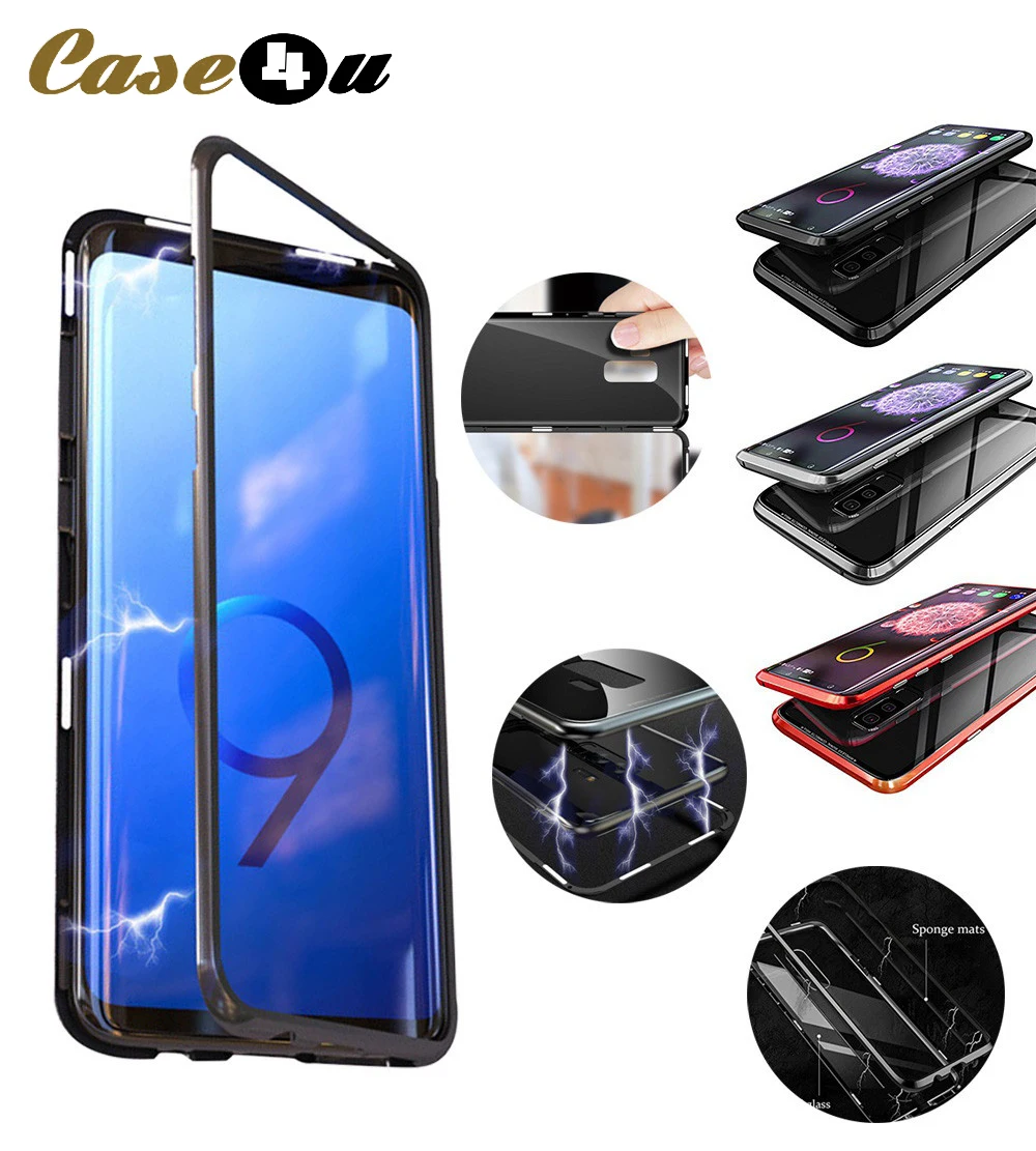 Magnetic Adsorption Metal Case for Samsung Galaxy S9 S8 Plus S7 Edge Note 8 Clear Tempered Glass Back Cover Magnet Bumper Coque
Magnetic Adsorption Metal Case for Samsung Galaxy S9 S8 Plus S7 Edge Note 8 Clear Tempered Glass Back Cover Magnet Bumper Coque