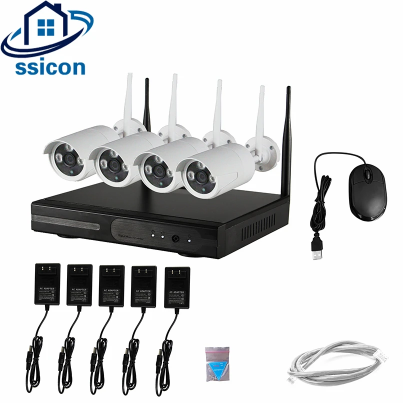 4CH HD 1080P Wireless Video Security System HDMI 1080P NVR With 4PCS 1080P Outdoor Weatherproof WIFI IP Camera CCTV Set
4CH HD 1080P Wireless Video Security System HDMI 1080P NVR With 4PCS 1080P Outdoor Weatherproof WIFI IP Camera CCTV Set