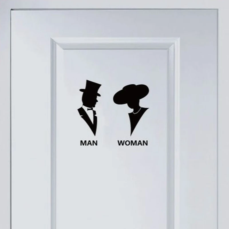 KUCADA Creative Fashion Man Woman Toilet Bathroom Door Decals Removable diy Wall Sticker Vinyl Art Poster Home Decor WP1774
KUCADA Creative Fashion Man Woman Toilet Bathroom Door Decals Removable diy Wall Sticker Vinyl Art Poster Home Decor WP1774