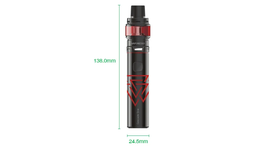 Original Vaporesso Cascade One Plus SE Kit W/ 3000mAh Built-in Battery & All-new 6.5ml/2ml Cascade Baby SE Tank E-cig Vape Kit