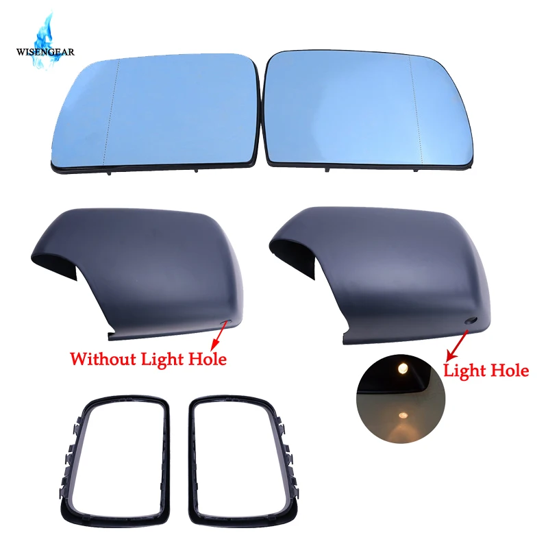 Primed Black Right Door Side Mirror Cover Cap For 2000-2006 BMW X5 E53 SUV