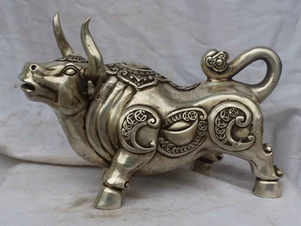 zhaomeirui57++11"Chinese Silver Zodiac Year Bull Oxen Animal Wealth Yuanbao Money Rich Statue
zhaomeirui57++11"Chinese Silver Zodiac Year Bull Oxen Animal Wealth Yuanbao Money Rich Statue