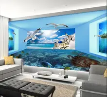 Custom photo mural 3d wallpaper Seaside scenery Dolphin Turtle Space background home decor living room wallpaper for walls 3d
Custom photo mural 3d wallpaper Seaside scenery Dolphin Turtle Space background home decor living room wallpaper for walls 3d