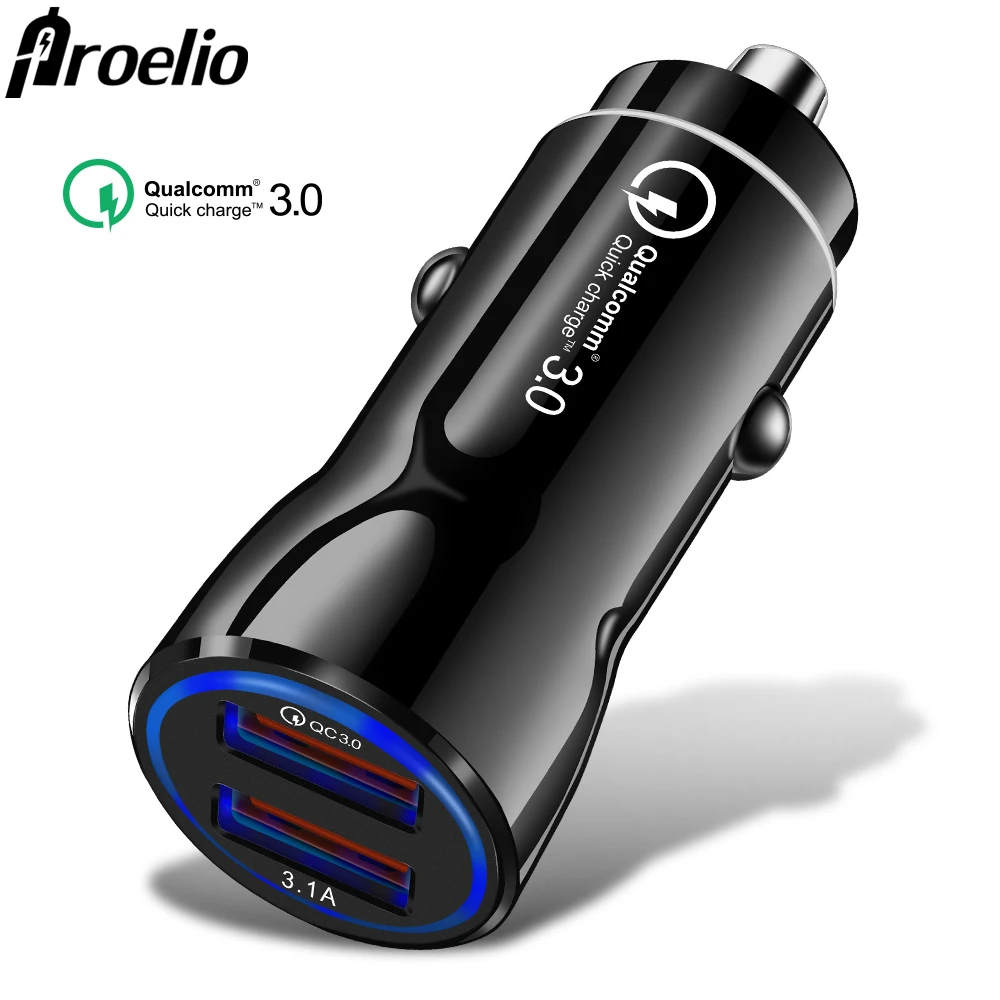 3.1A Fast Car Charger Quick Charge 3.0 Dual USB For iphone XR XS Max Xiaomi Huawei Mobile Phone Charger Car Cigarette Lighter
3.1A Fast Car Charger Quick Charge 3.0 Dual USB For iphone XR XS Max Xiaomi Huawei Mobile Phone Charger Car Cigarette Lighter
