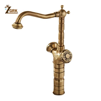 ZGRK Basin Faucets Antique Bronze Brass Deck Mounted kitchen Sink Faucet Dual Holder Hot and Cold Water Taps WC Taps
ZGRK Basin Faucets Antique Bronze Brass Deck Mounted kitchen Sink Faucet Dual Holder Hot and Cold Water Taps WC Taps