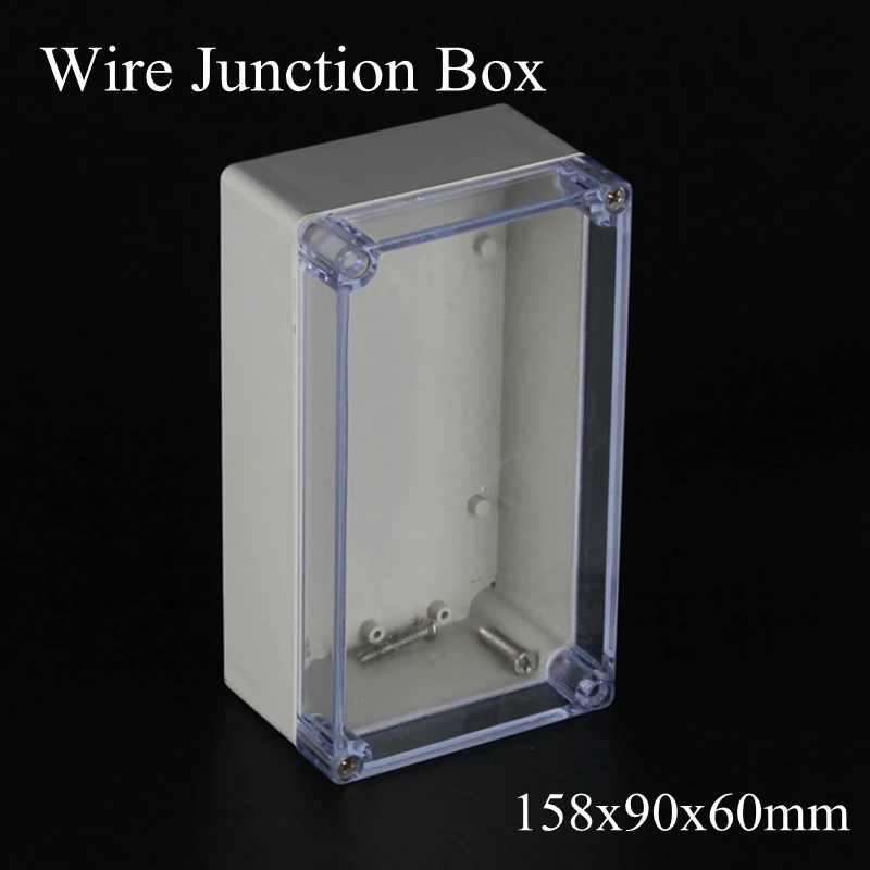 IP65 158x90x60mm Clear Cover ABS Transparent Plastic Electronic Project Waterpoof Wire Junction Box Cable Sealed Enclosure Case
IP65 158x90x60mm Clear Cover ABS Transparent Plastic Electronic Project Waterpoof Wire Junction Box Cable Sealed Enclosure Case