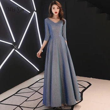weiyin 2020 Half Sleeves Sequined A-line V-neck Zipper Draped Party Frocks Dresses Floor Length Evening Dresses WY1178
weiyin 2020 Half Sleeves Sequined A-line V-neck Zipper Draped Party Frocks Dresses Floor Length Evening Dresses WY1178