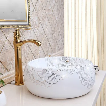 Porcelain China vessel sink Handmade Ceramic wash basin Lavobo Round Countertop bathroom sink modern wash basin peony
Porcelain China vessel sink Handmade Ceramic wash basin Lavobo Round Countertop bathroom sink modern wash basin peony